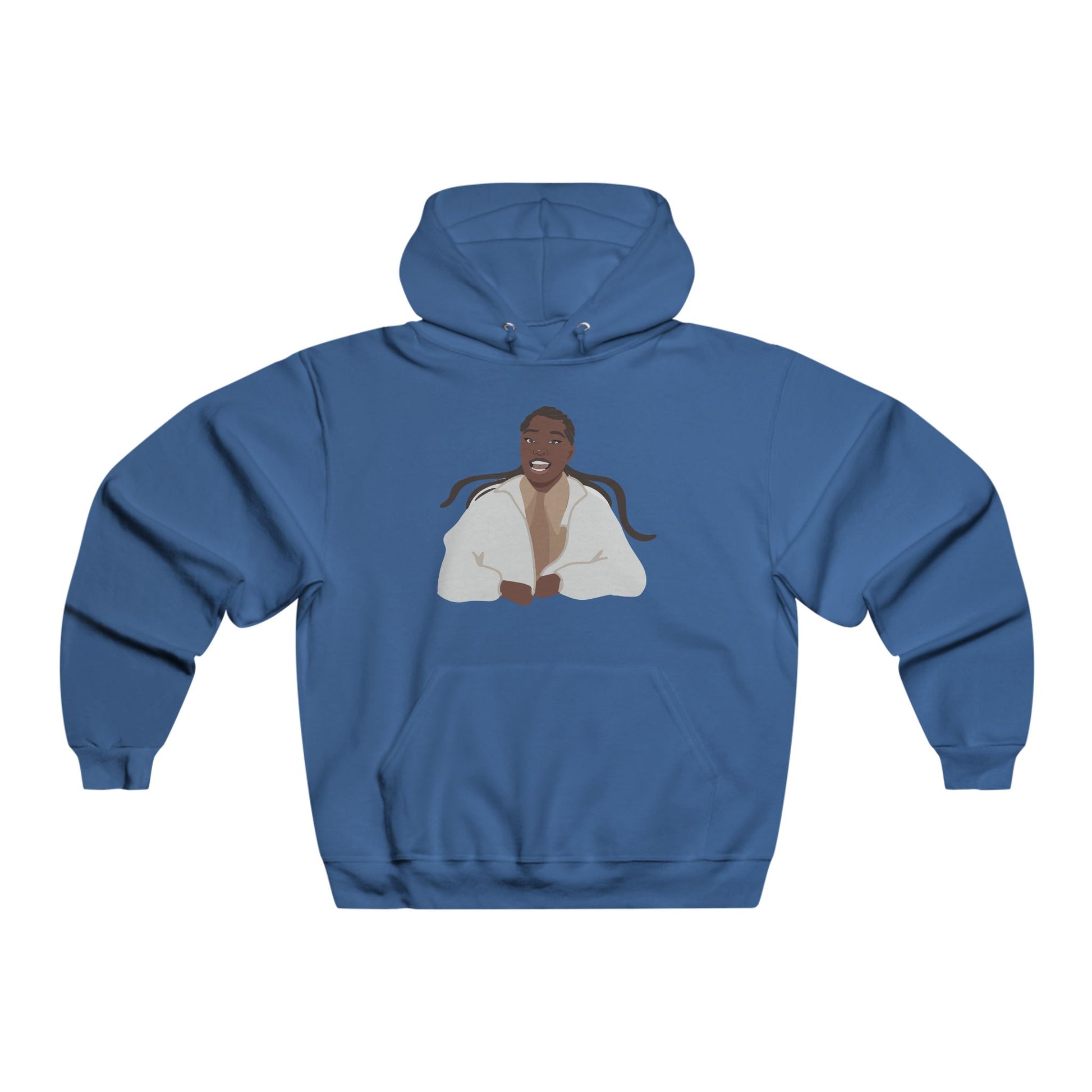 Vector Portrait Men's NUBLEND® Hooded Sweatshirt - snazzymerch