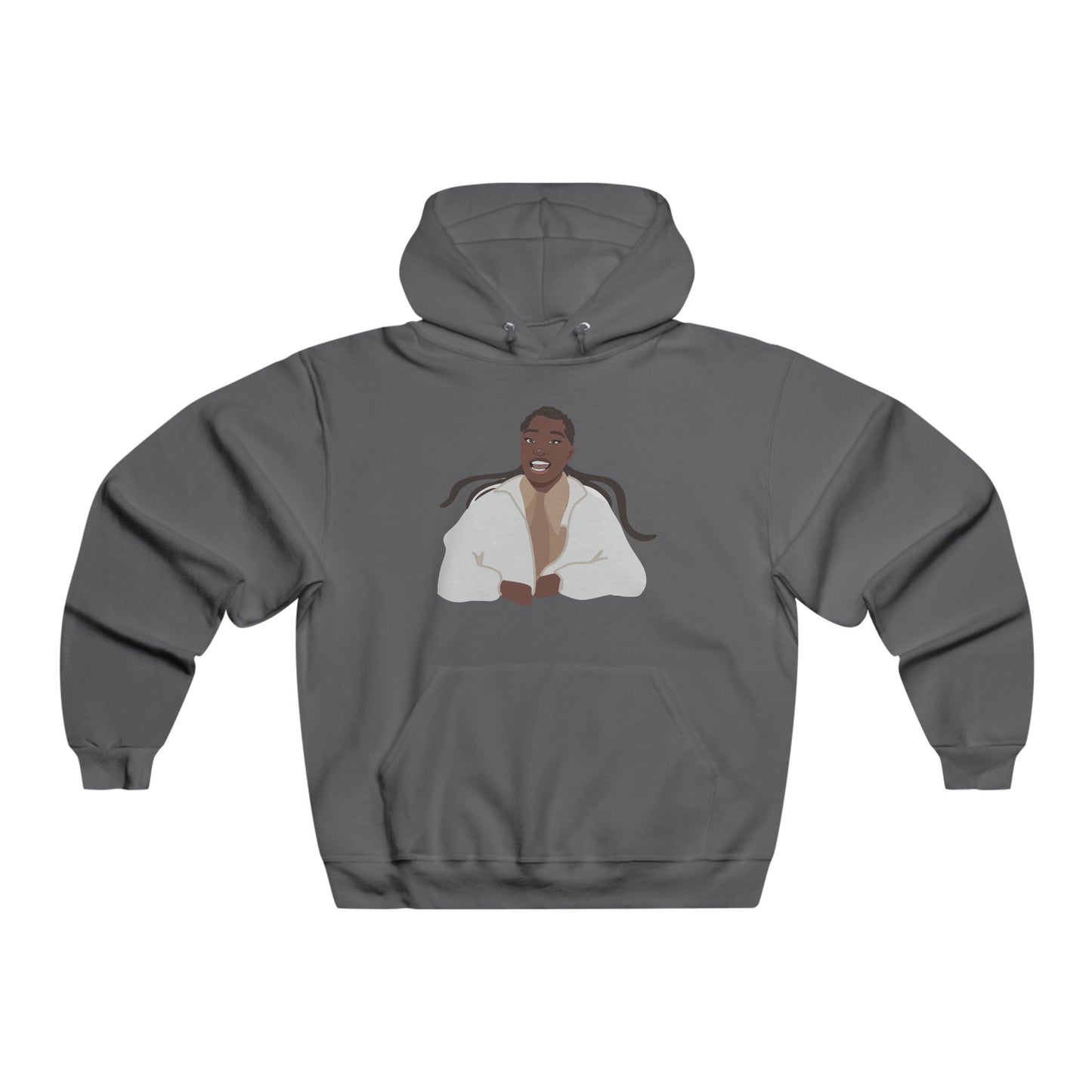 Vector Portrait Men's NUBLEND® Hooded Sweatshirt - snazzymerch