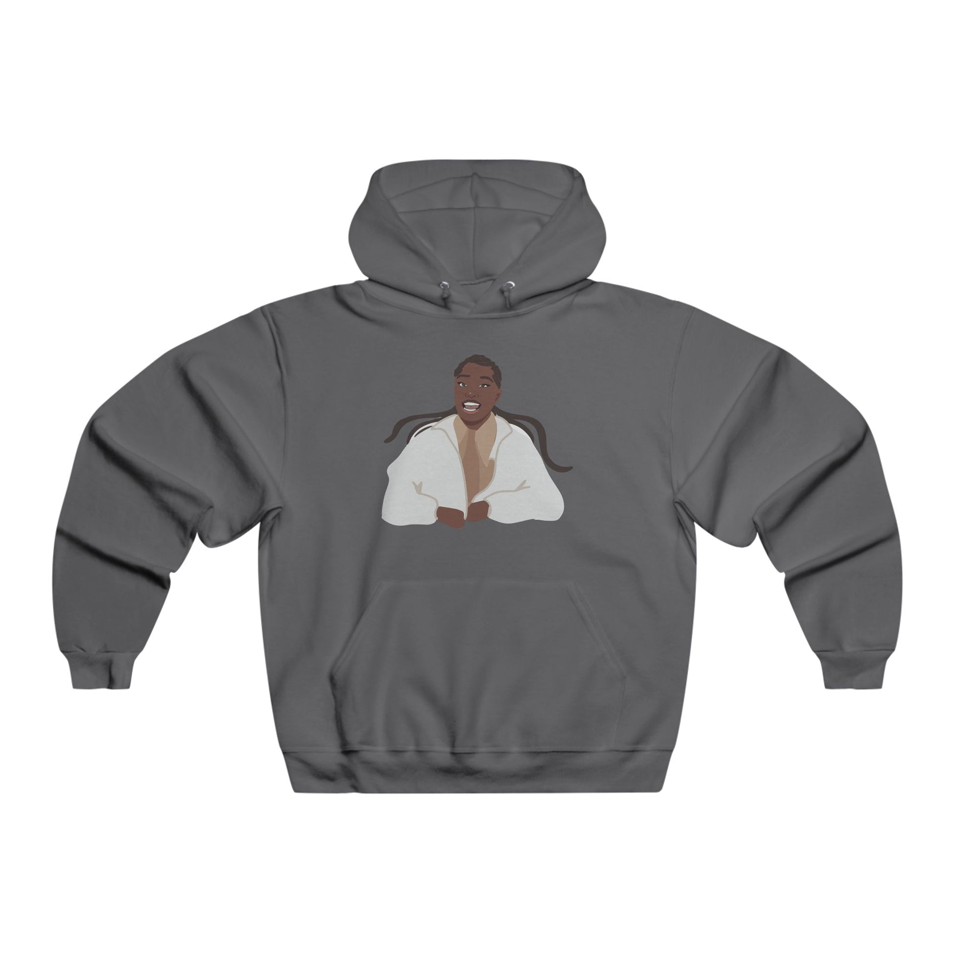 Vector Portrait Men's NUBLEND® Hooded Sweatshirt - snazzymerch