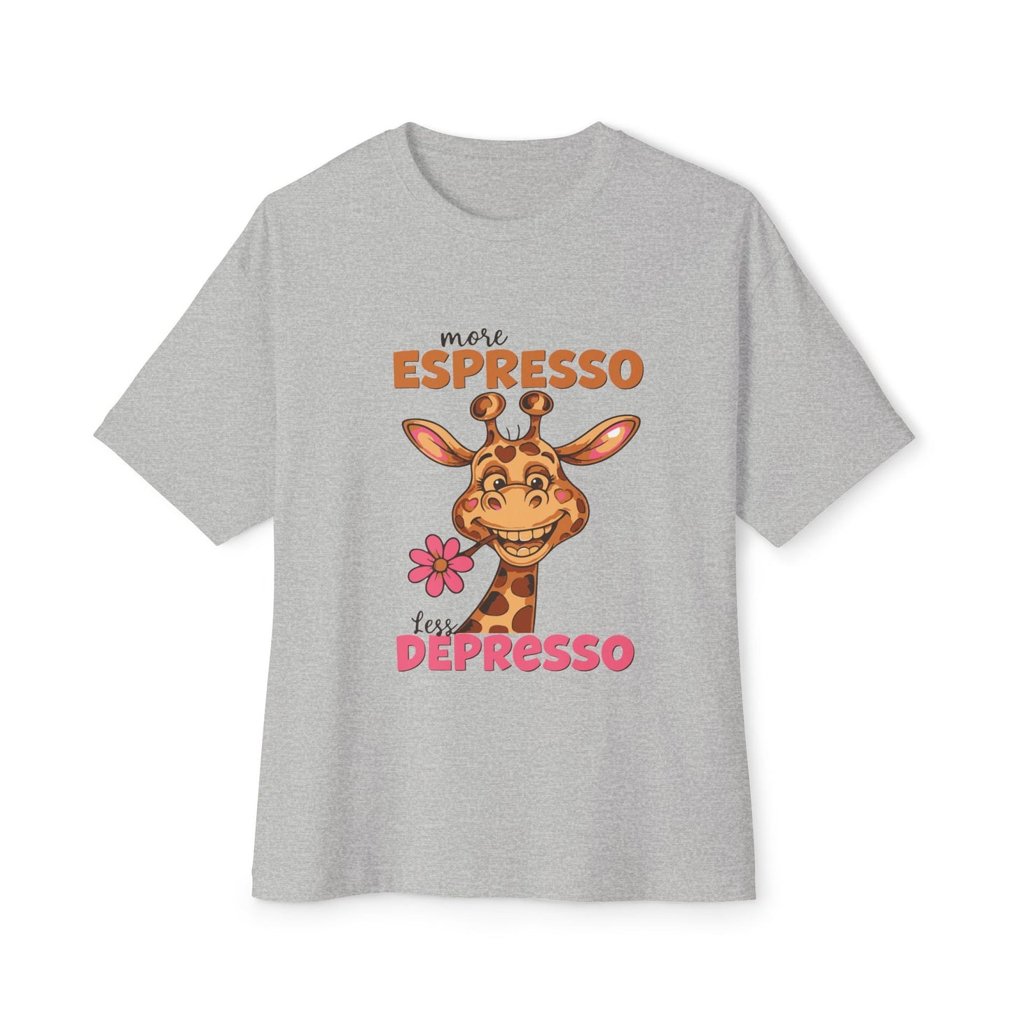 Oversized boxy Tee – Snazzy Espresso Edition Printify