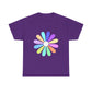Rainbow Bloom Positivity Unisex Heavy Cotton Tee - snazzymerch