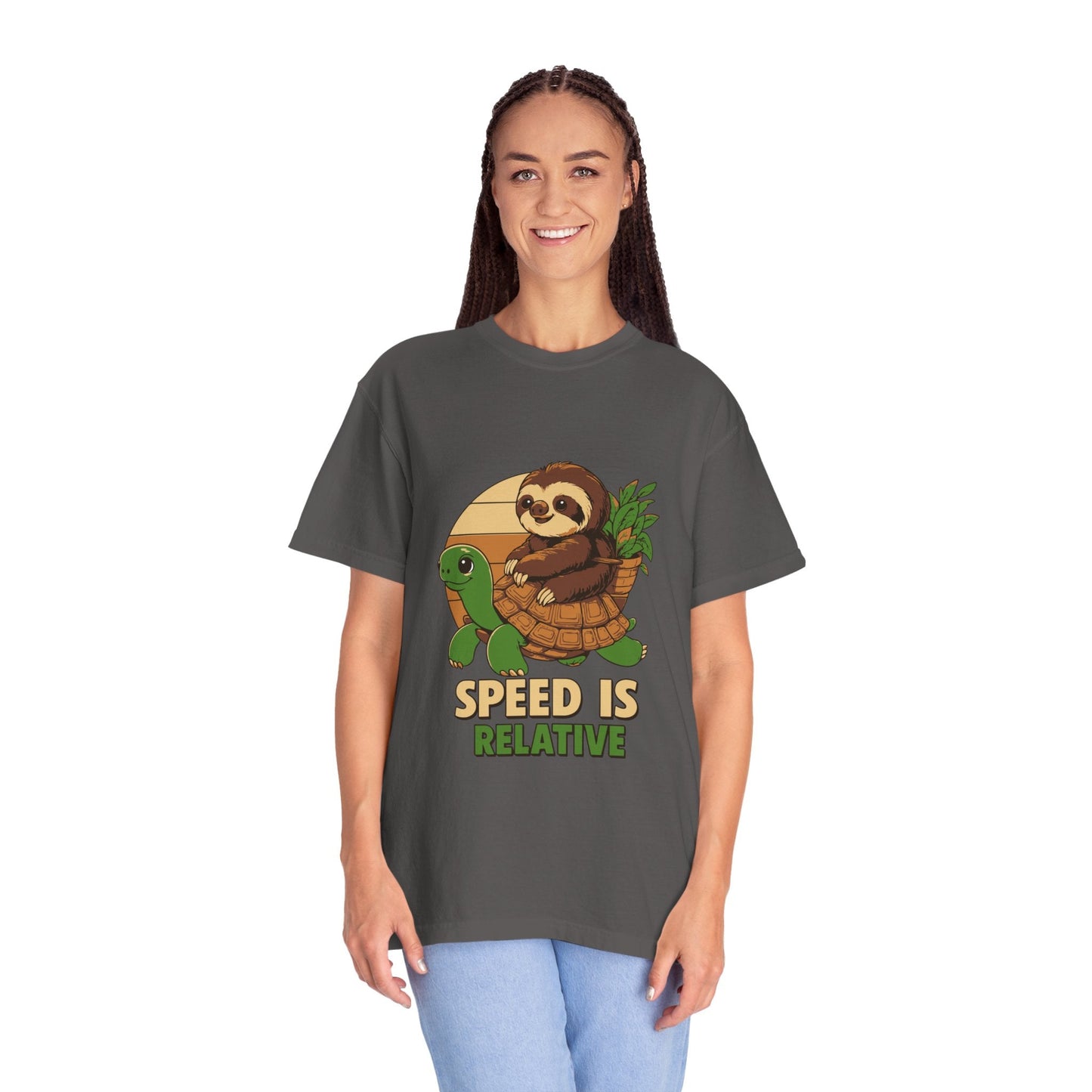 Dyed T-shirt – Snazzy Speed Edition Printify