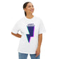 Layered Bolt Vibe Unisex Oversized Boxy tee Printify