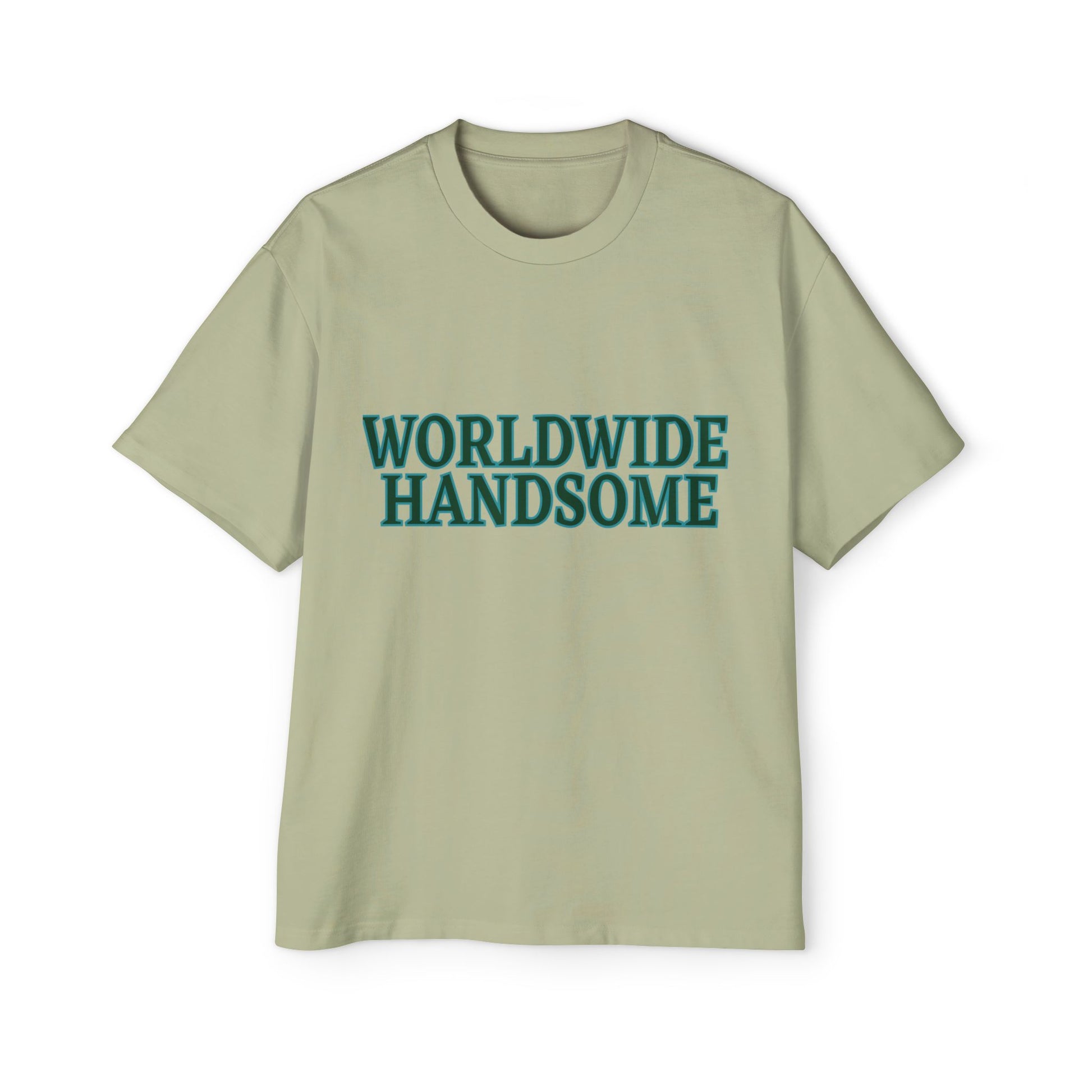 Global Handsome Typography Men's Heavy Oversized Tee - snazzymerch