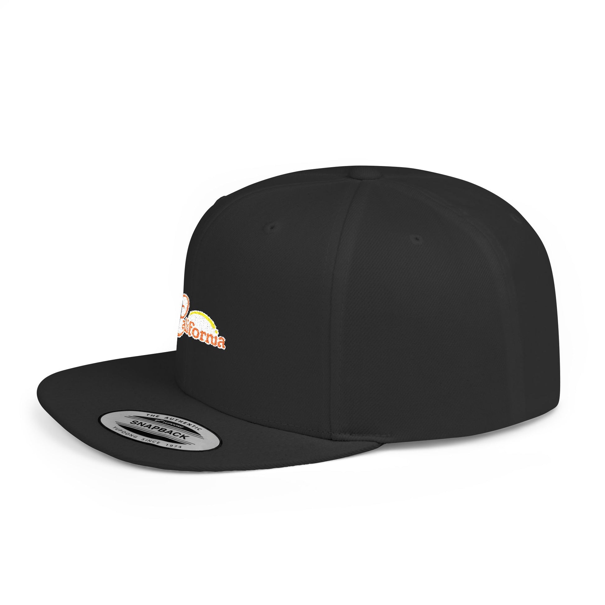 California Sunset Flat Bill Snapback - snazzymerch
