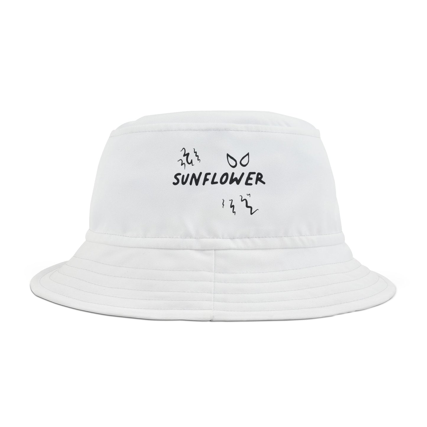 Yellow Barbed Wire Disc Bucket Hat Printify