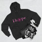 Pink Hope Smile Three-Panel Fleece Hoodie - snazzymerch
