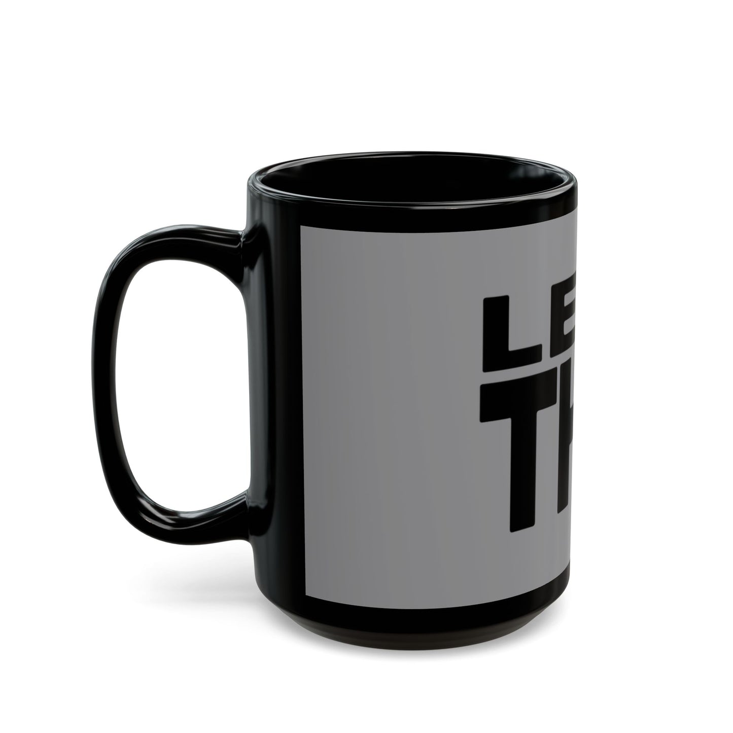 Bold Lettering Black Mug (11oz, 15oz) - snazzymerch