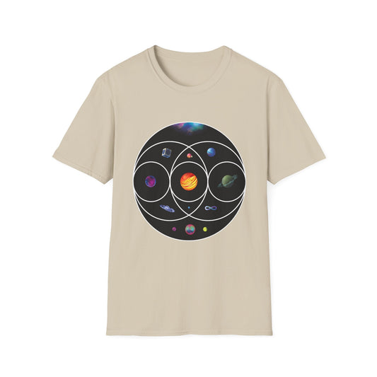 Unisex Softstyle T-Shirt Inspired by Coldplay’s Illustration Concept Printify