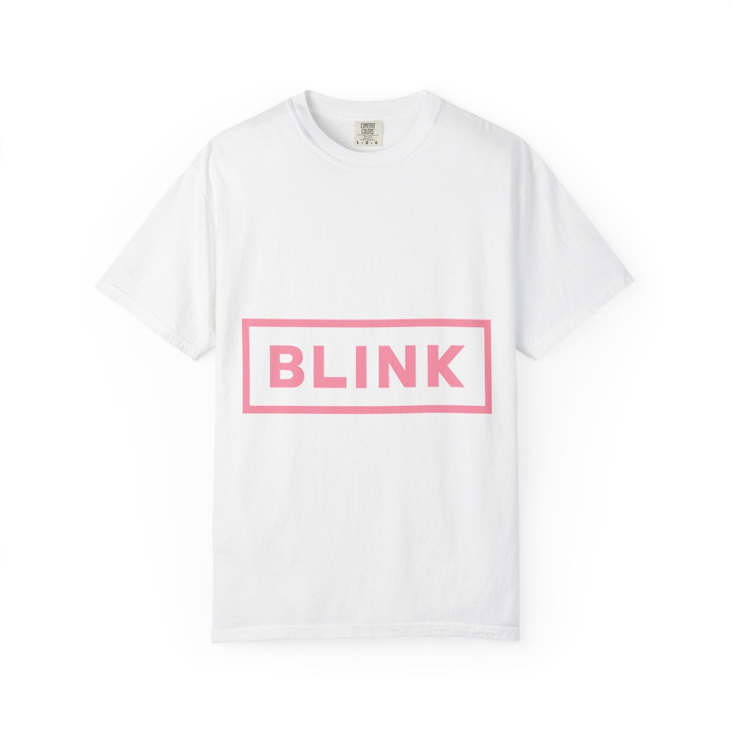 Minimal BLINK Logo – Dyed T-shirt Printify