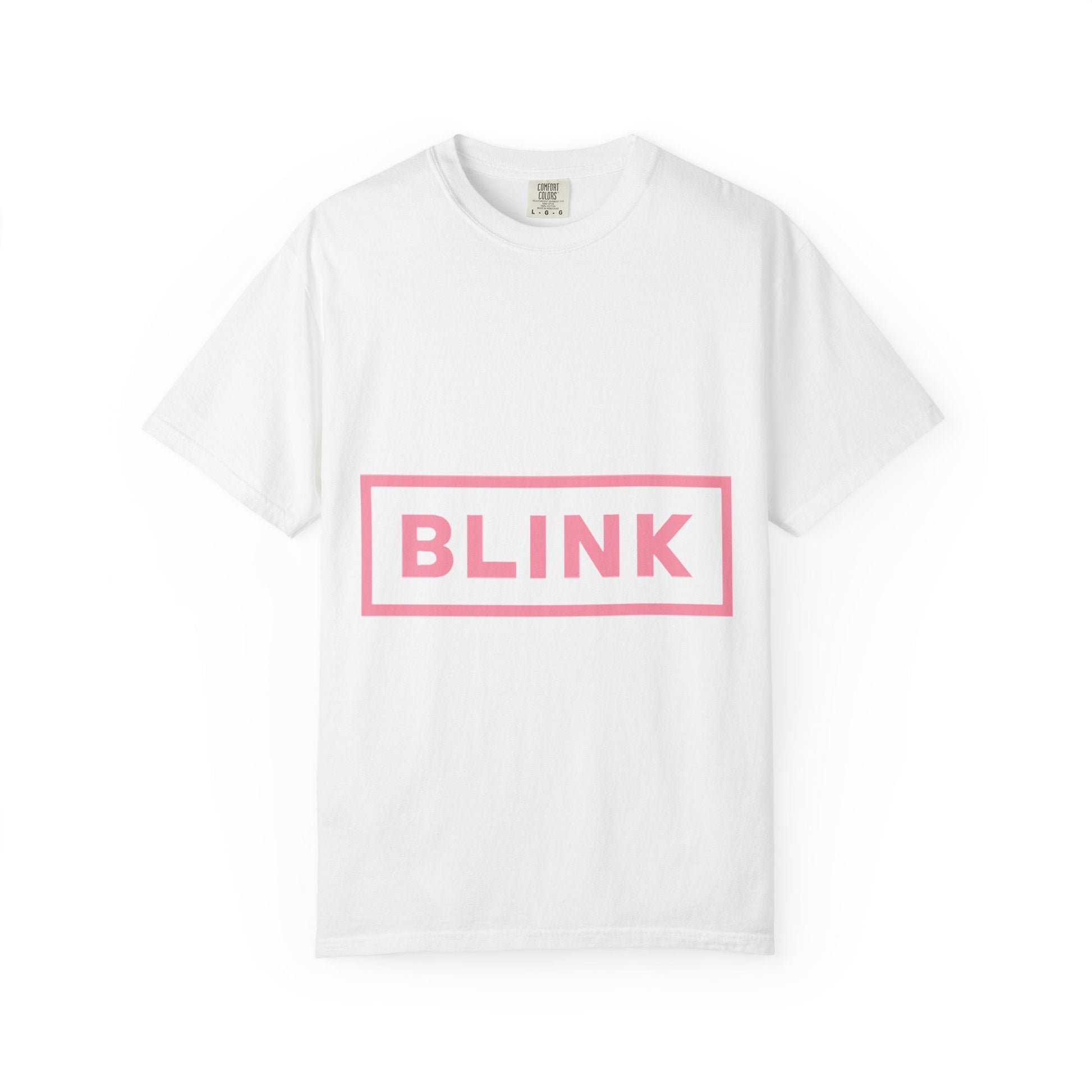 Minimal BLINK Logo – Dyed T-shirt Printify