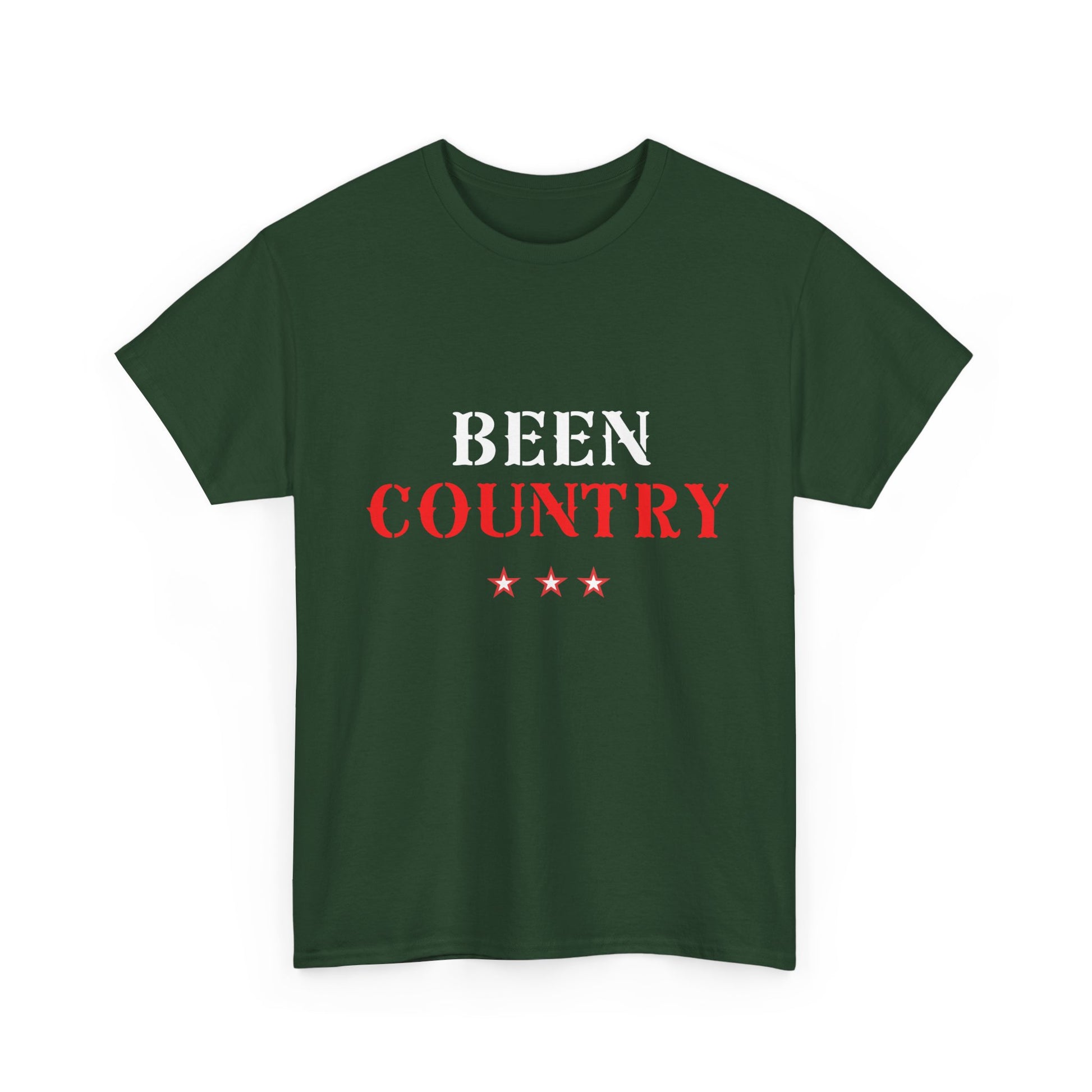 Red Country Western Star Unisex Heavy Cotton Tee - snazzymerch