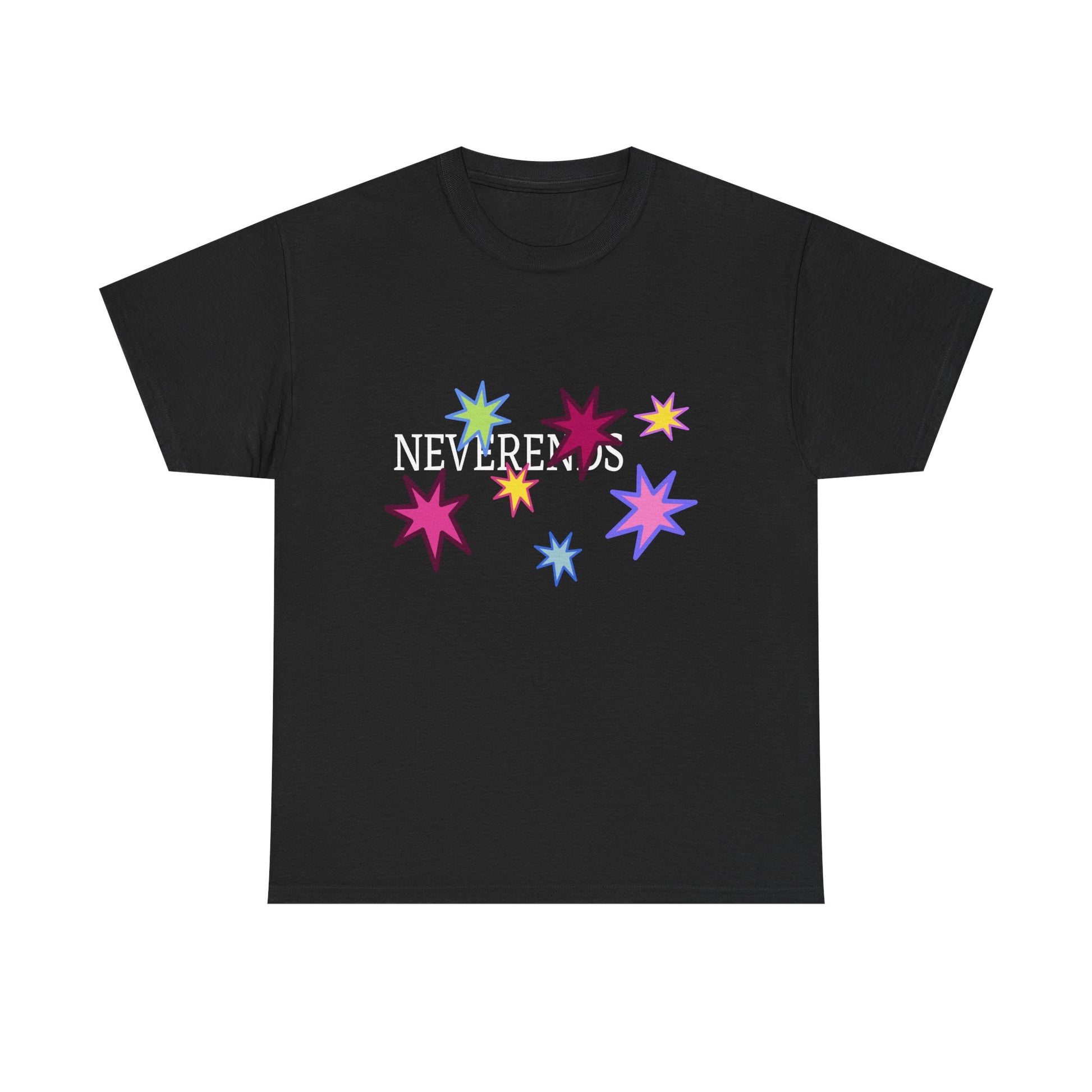 Rainbow Spark Burst Unisex Heavy Cotton Tee - snazzymerch