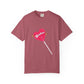 Pink Heart Lollipop Unisex Garment-Dyed T-shirt - snazzymerch