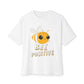 Oversized boxy Tee – Snazzy Bee positive Edition Printify