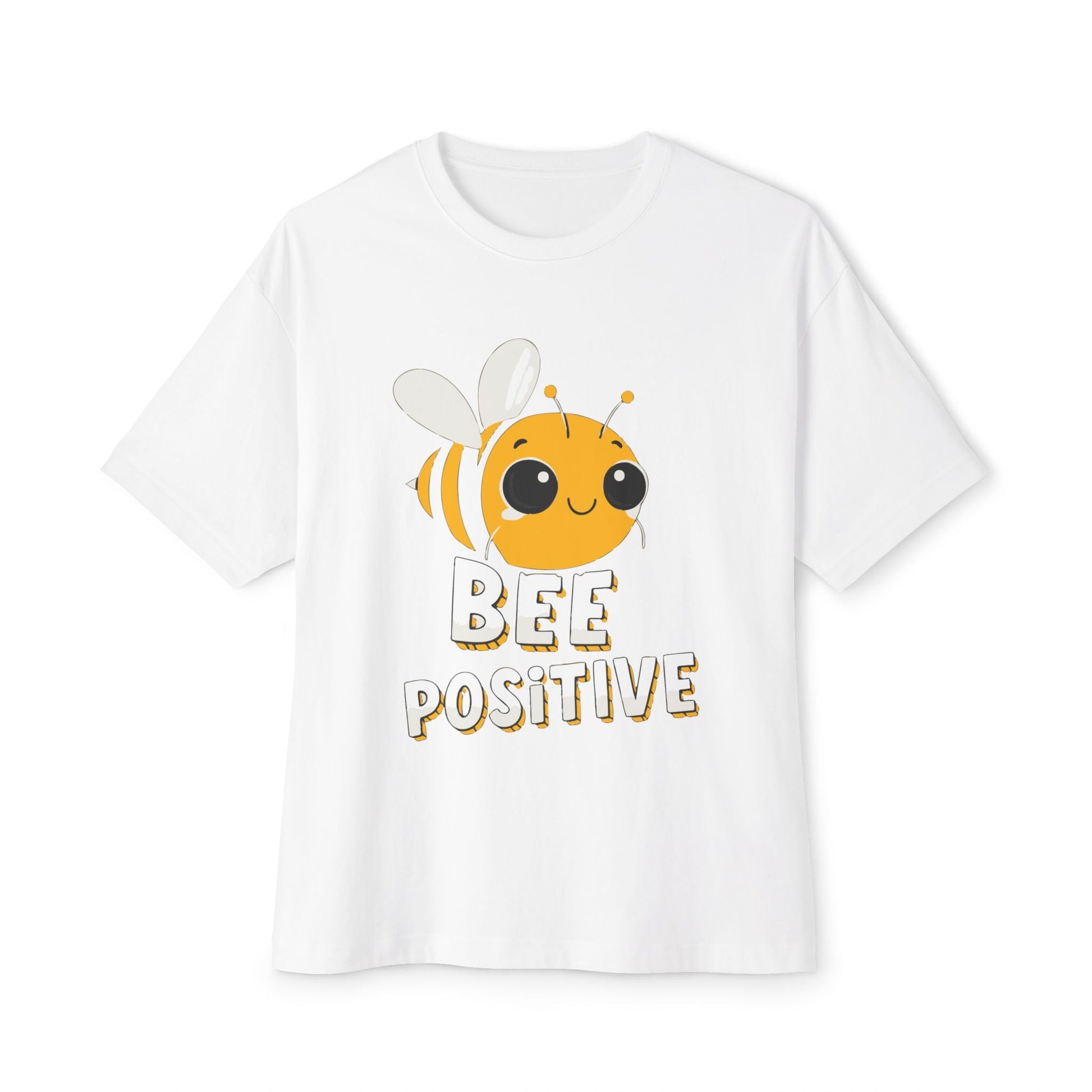 Oversized boxy Tee – Snazzy Bee positive Edition Printify