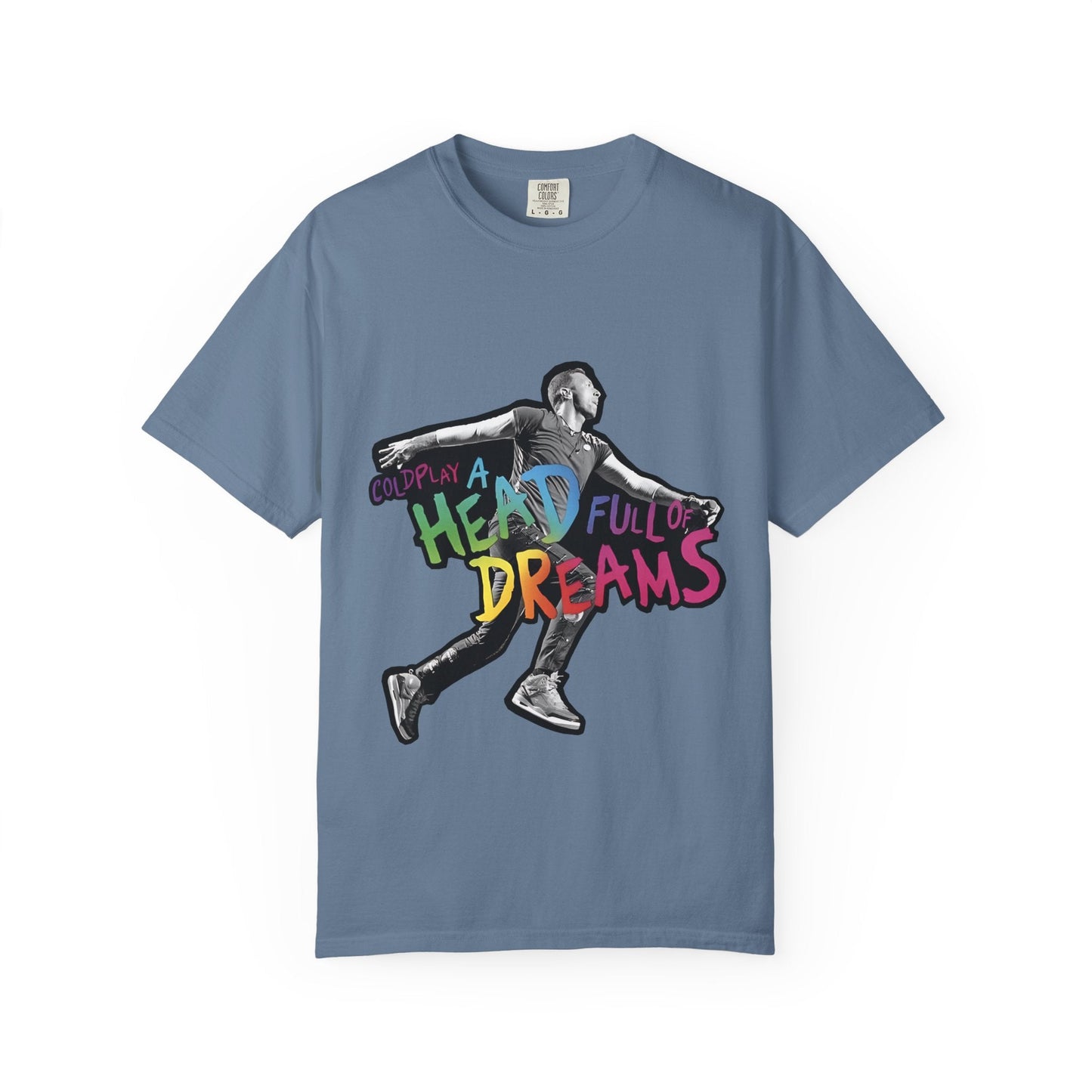 Unisex Garment-Dyed T-Shirt Inspired by Coldplay A Head Full of Dreams Chris Printify