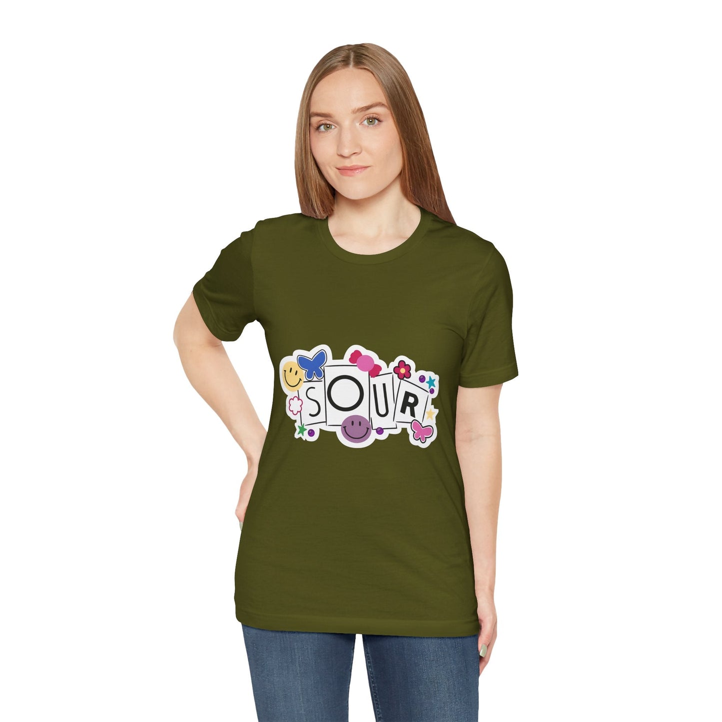 Olivia Rodrigo Unisex Jersey Short Sleeve Tee - Sour Printify