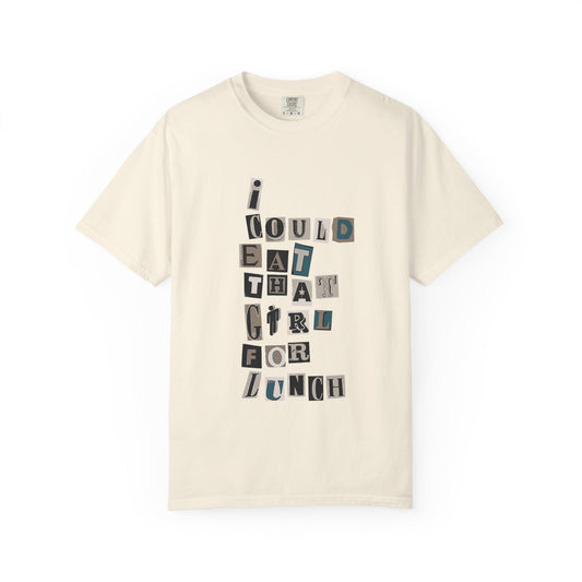 Billie Eilish Inspired Dyed T-shirt – Mixed Message Collage Edition Printify