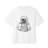 Outline Face Design Unisex Oversized Boxy Tee - snazzymerch