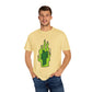 Billie Eilish Inspired Dyed T-shirt – Green Flame Icon Edition Printify