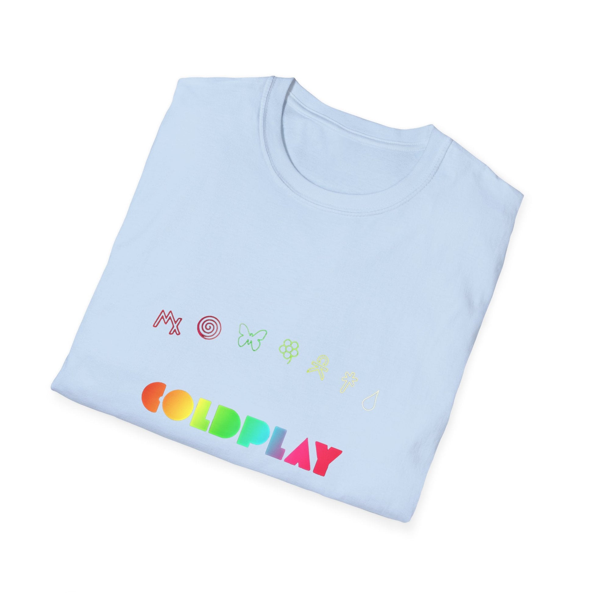 Unisex Softstyle T-Shirt Inspired by Coldplay’s Signage Printify
