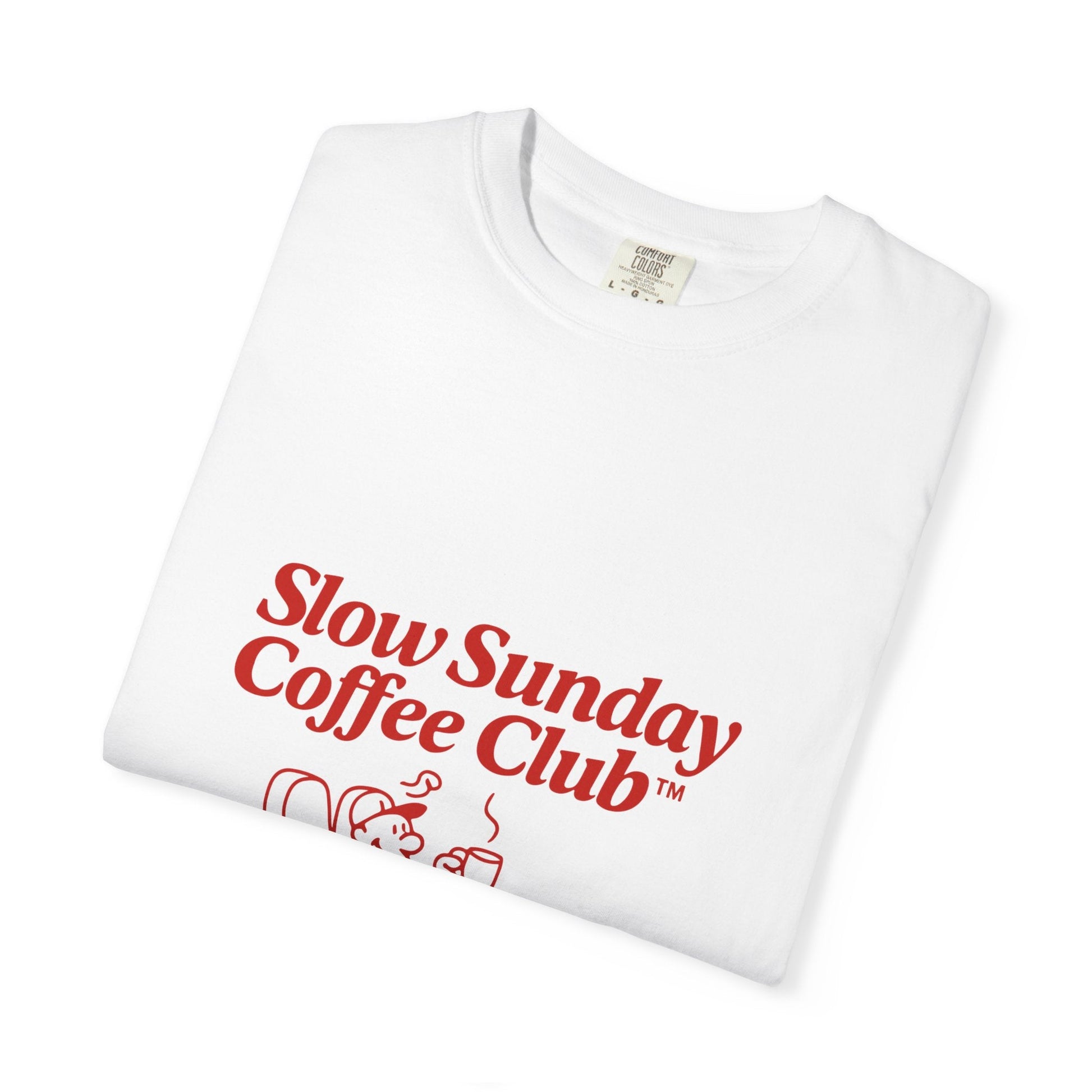 Unisex Garment-Dyed T-shirt – Snazzy Coffe Club Edition Printify
