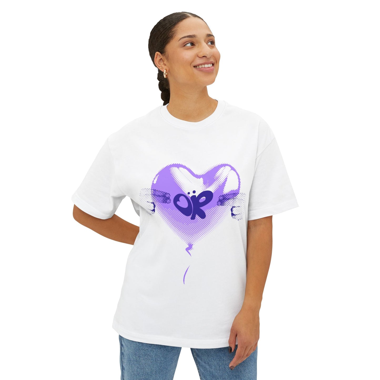Heart Balloon OR Pop Art-Oversized Tee Printify