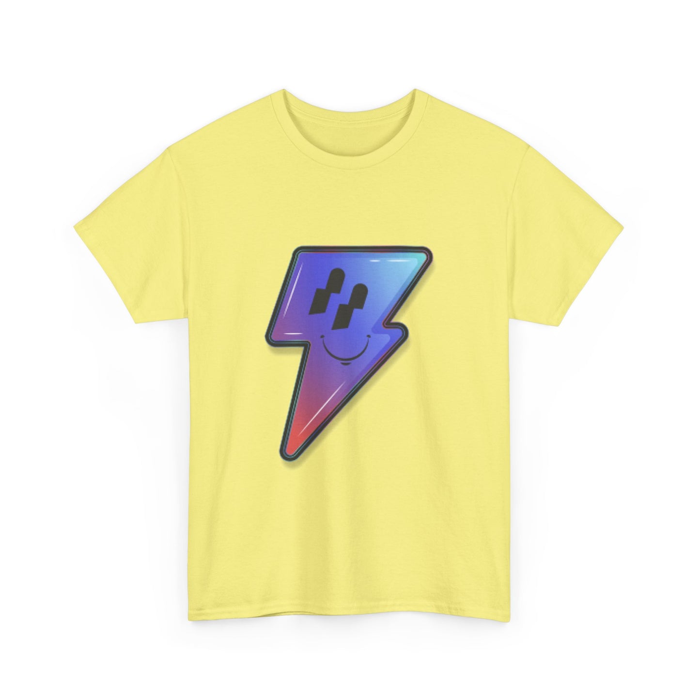 Smiley Charge Pop Unisex Heavy cotton tee Printify
