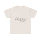Dra-ke Graffiti Script Heavy Cotton Tee Printify