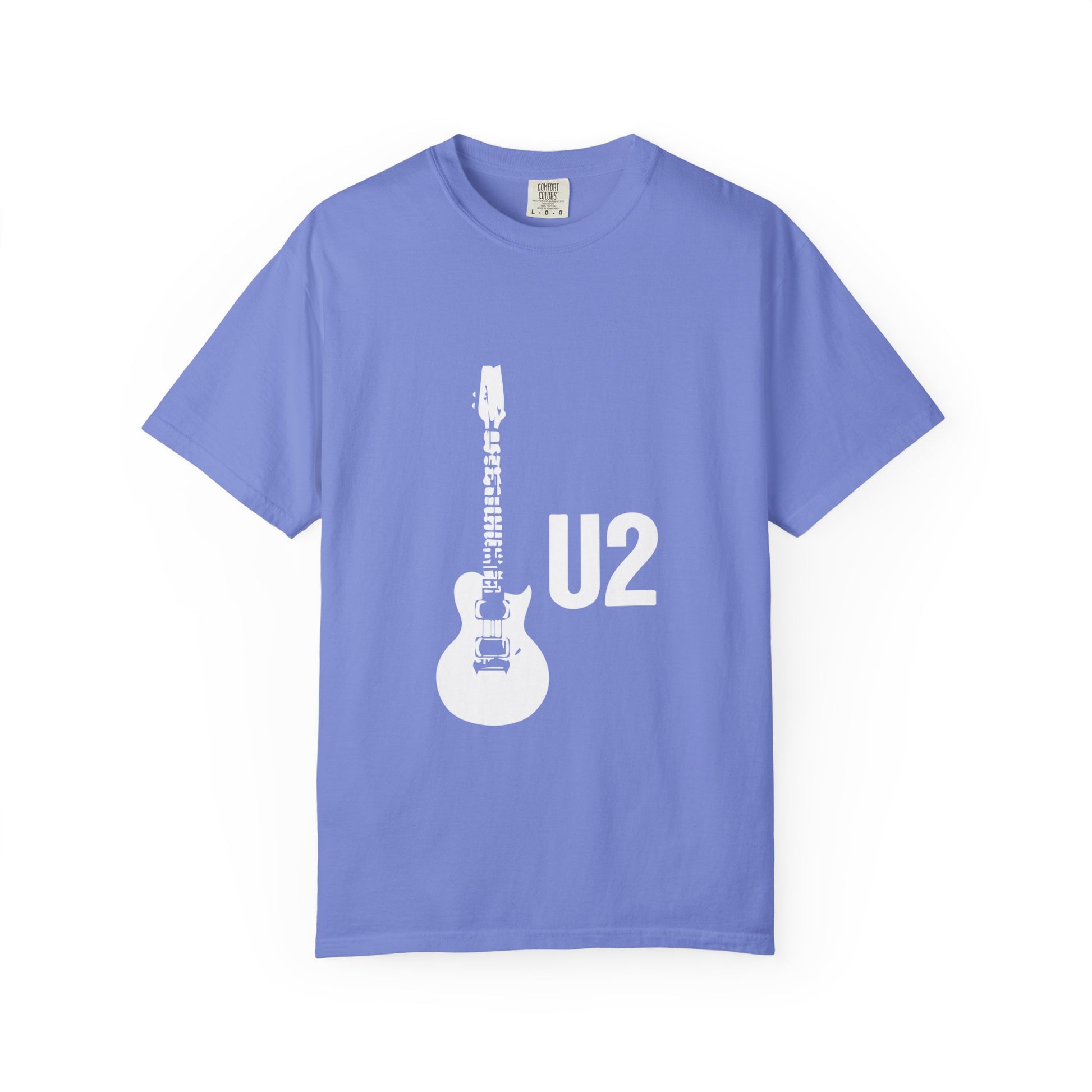 Minimal Guitar Logo Unisex Garment-Dyed T-shirt - snazzymerch