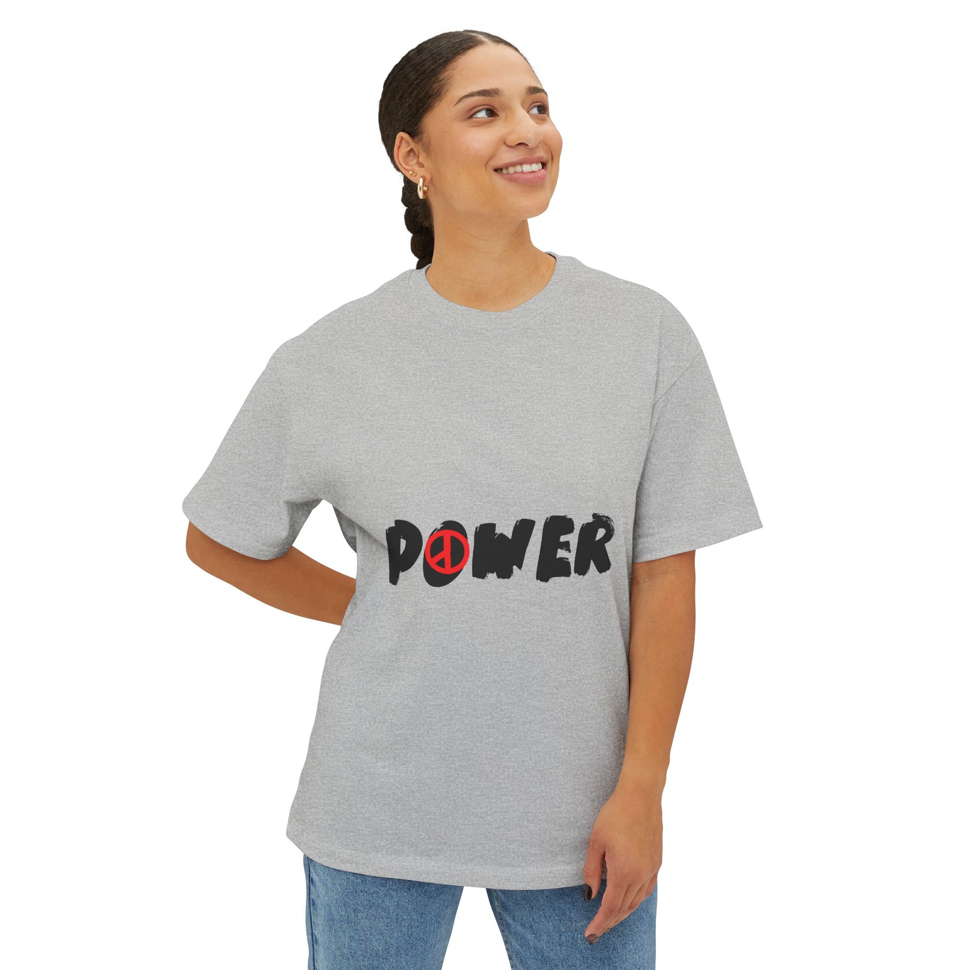 Peace Vibes Streetwear Unisex Oversized Boxy Tee - snazzymerch