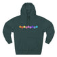 Color Pop Seventeen Three-Panel Fleece Hoodie - snazzymerch