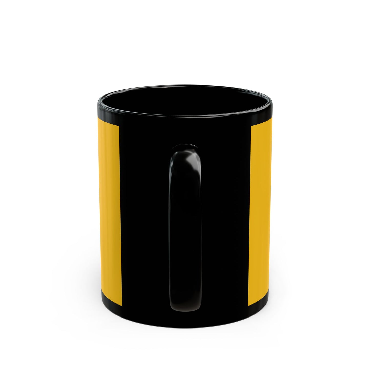 Yellow Glasses Portrait Black Mug (11oz, 15oz) - snazzymerch