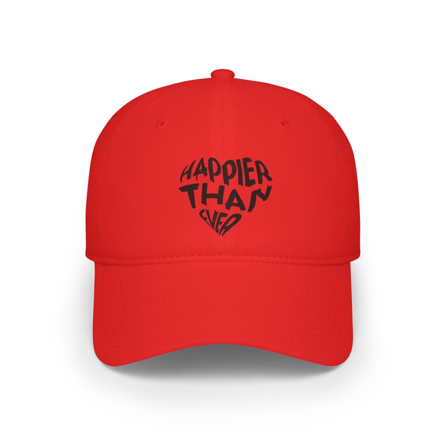 Billie Eilish Inspired Baseball Cap – Happier Heart Lettering Edition Printify