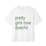 Green Text Statement Unisex Oversized Boxy Tee - snazzymerch