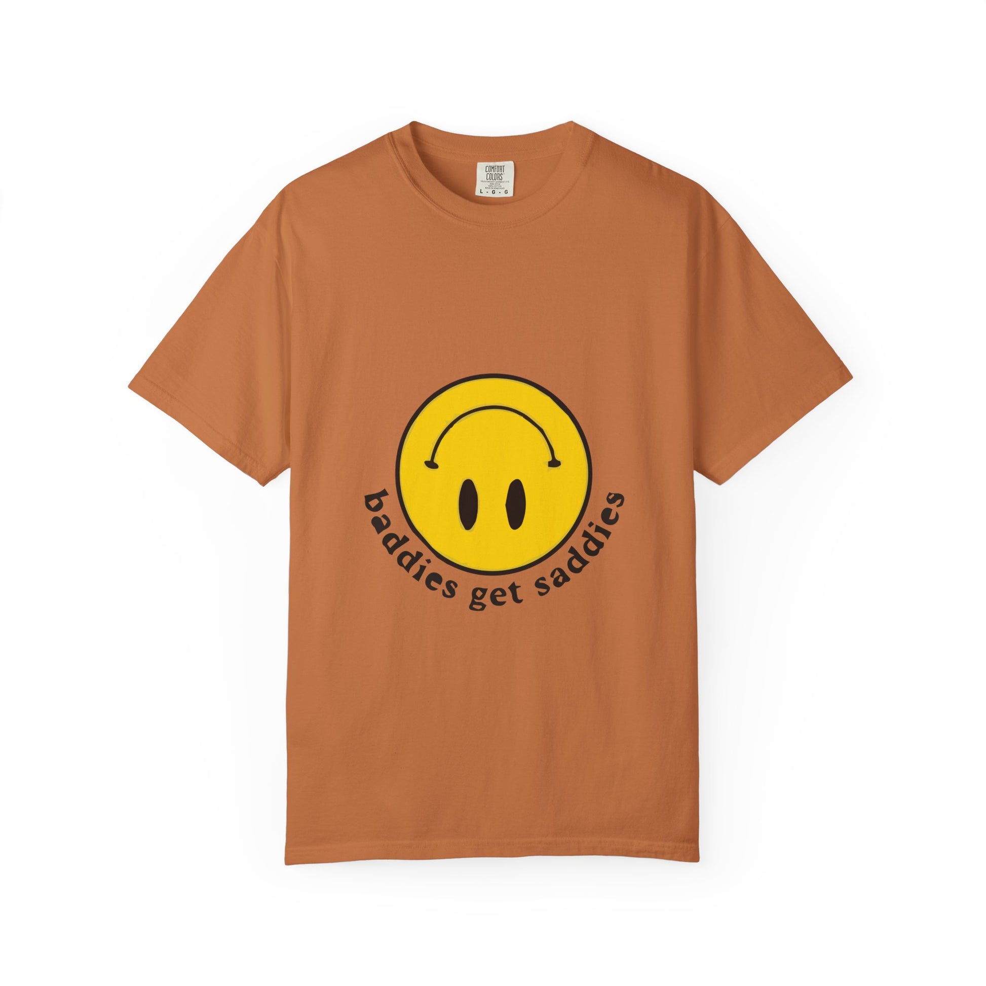 Yellow Smiley Unisex Garment-Dyed T-shirt - snazzymerch