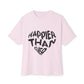 Billie Eilish Inspired Oversized T-Shirt – Happier Heart Lettering Edition Printify
