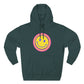 Retro Rainbow Smiley Three-Panel Fleece Hoodie - snazzymerch
