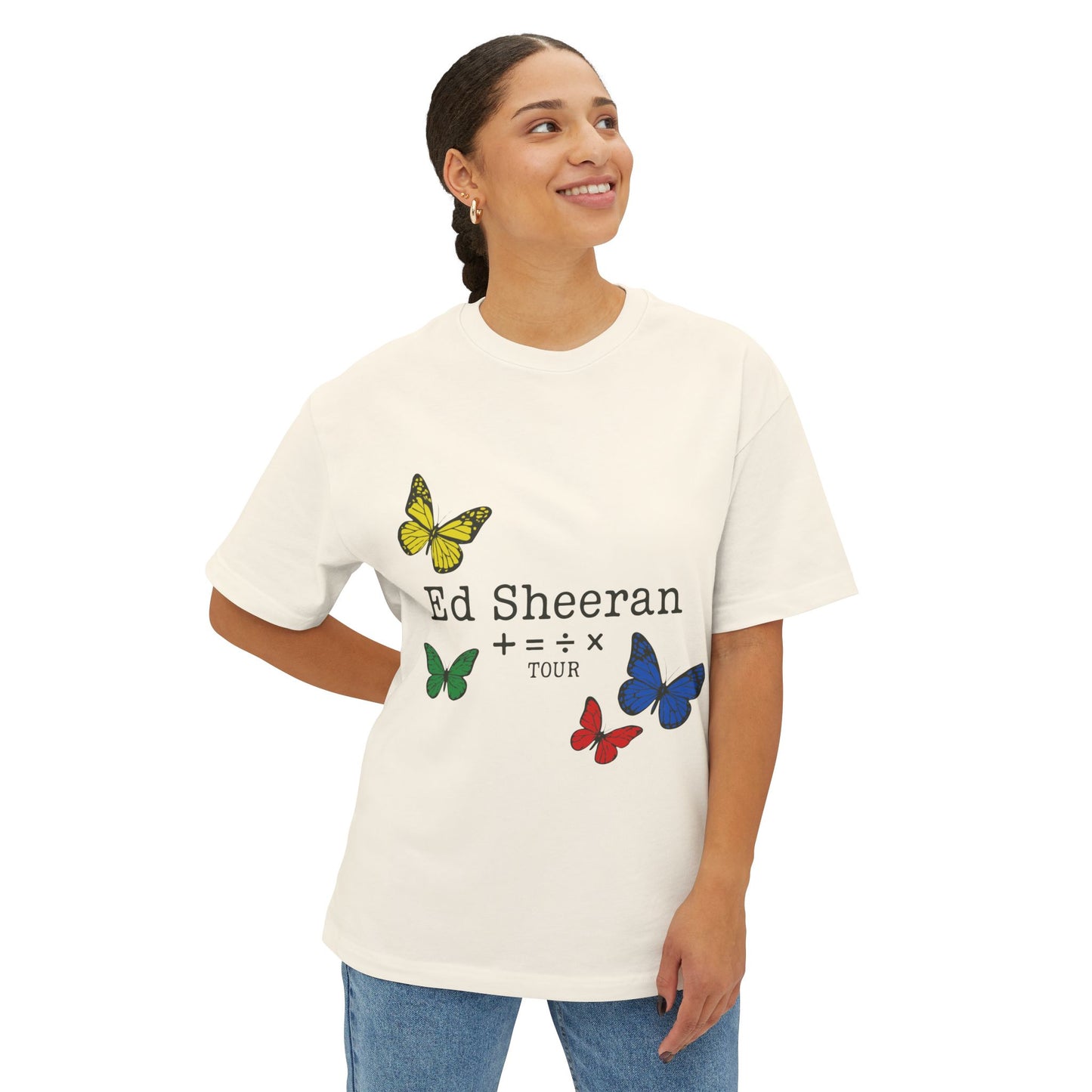 Ed Sheeran Butterfly Boxy Tee | Oversized Fit