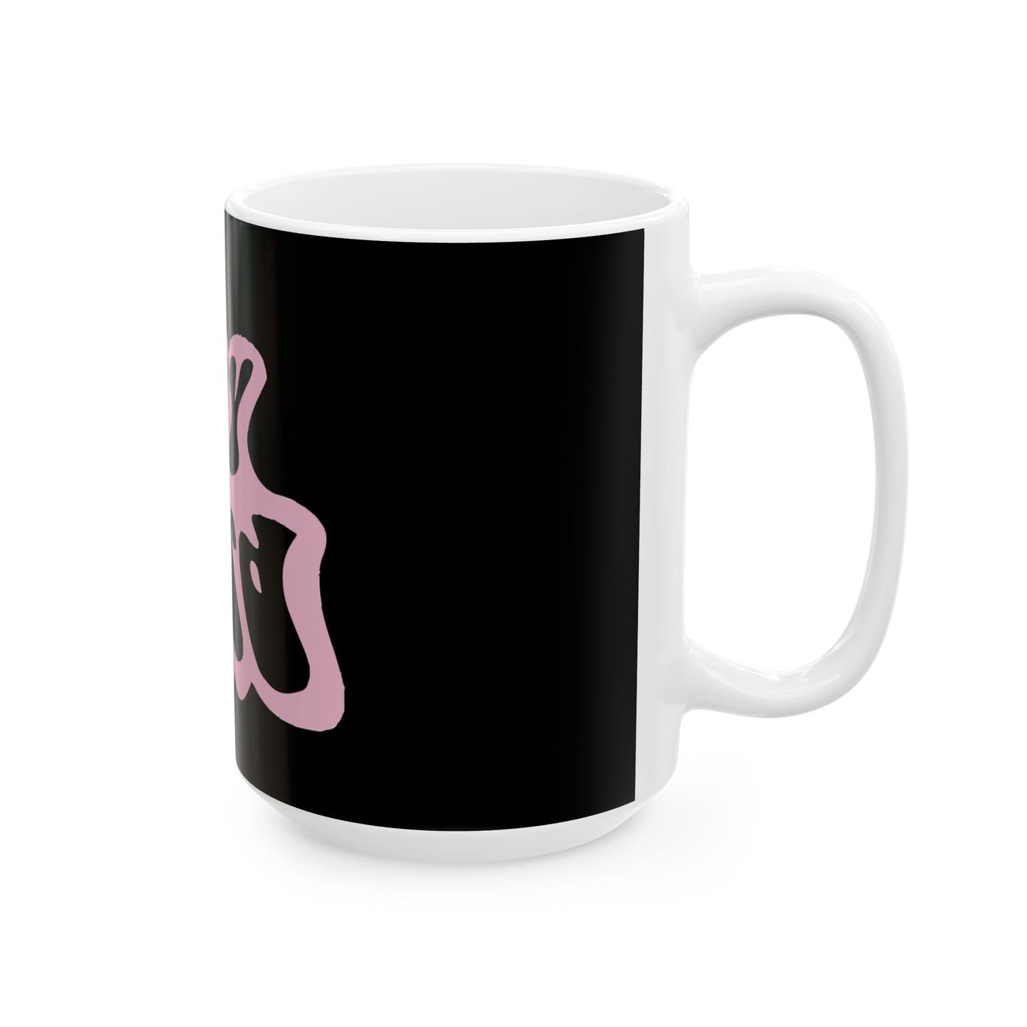 Retro Pink “Stay Weird” Typography Ceramic Mug, (11oz, 15oz) - snazzymerch