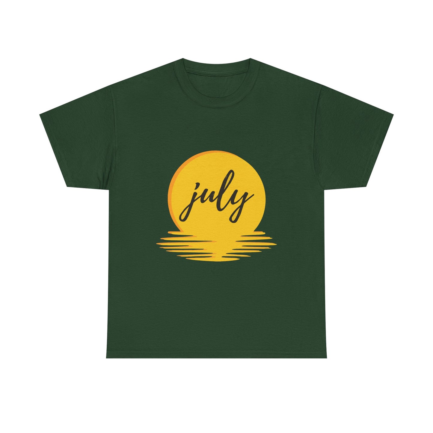 July Sun Graphic Unisex Heavy Cotton Tee - snazzymerch