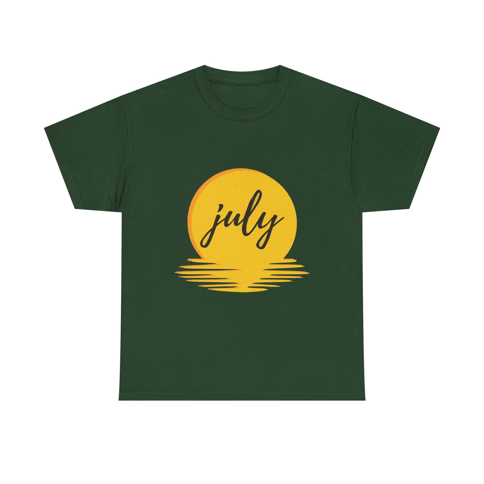 July Sun Graphic Unisex Heavy Cotton Tee - snazzymerch