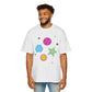 Color Pop Charm Patch Men's Heavy Oversized Tee - snazzymerch