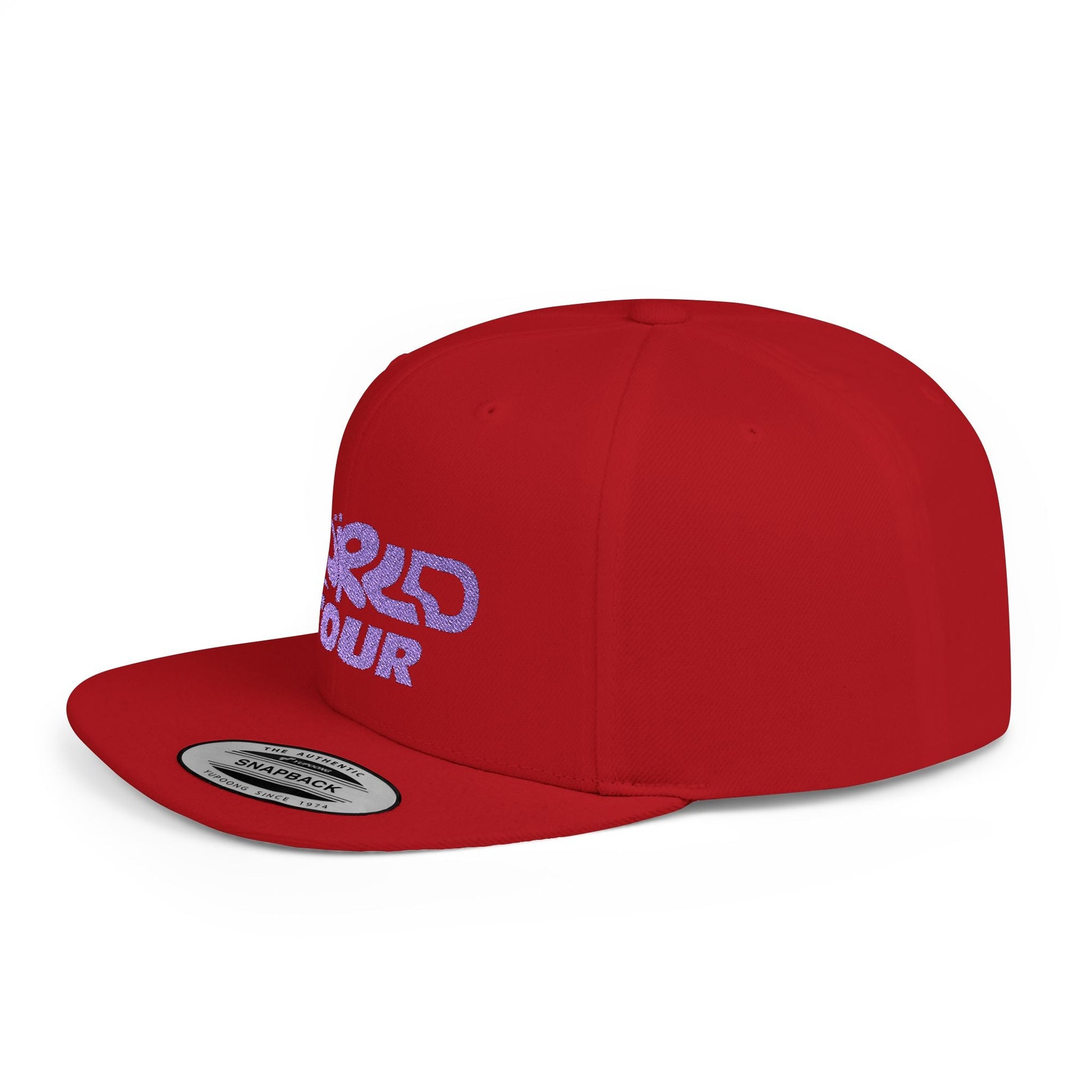 World Tour Bubble Letter- Flat Bill Snapback Printify
