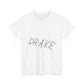 Dra-ke Graffiti Script Heavy Cotton Tee Printify