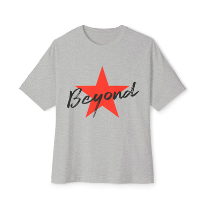 Red Star “Beyond” Unisex Oversized Boxy Tee - snazzymerch