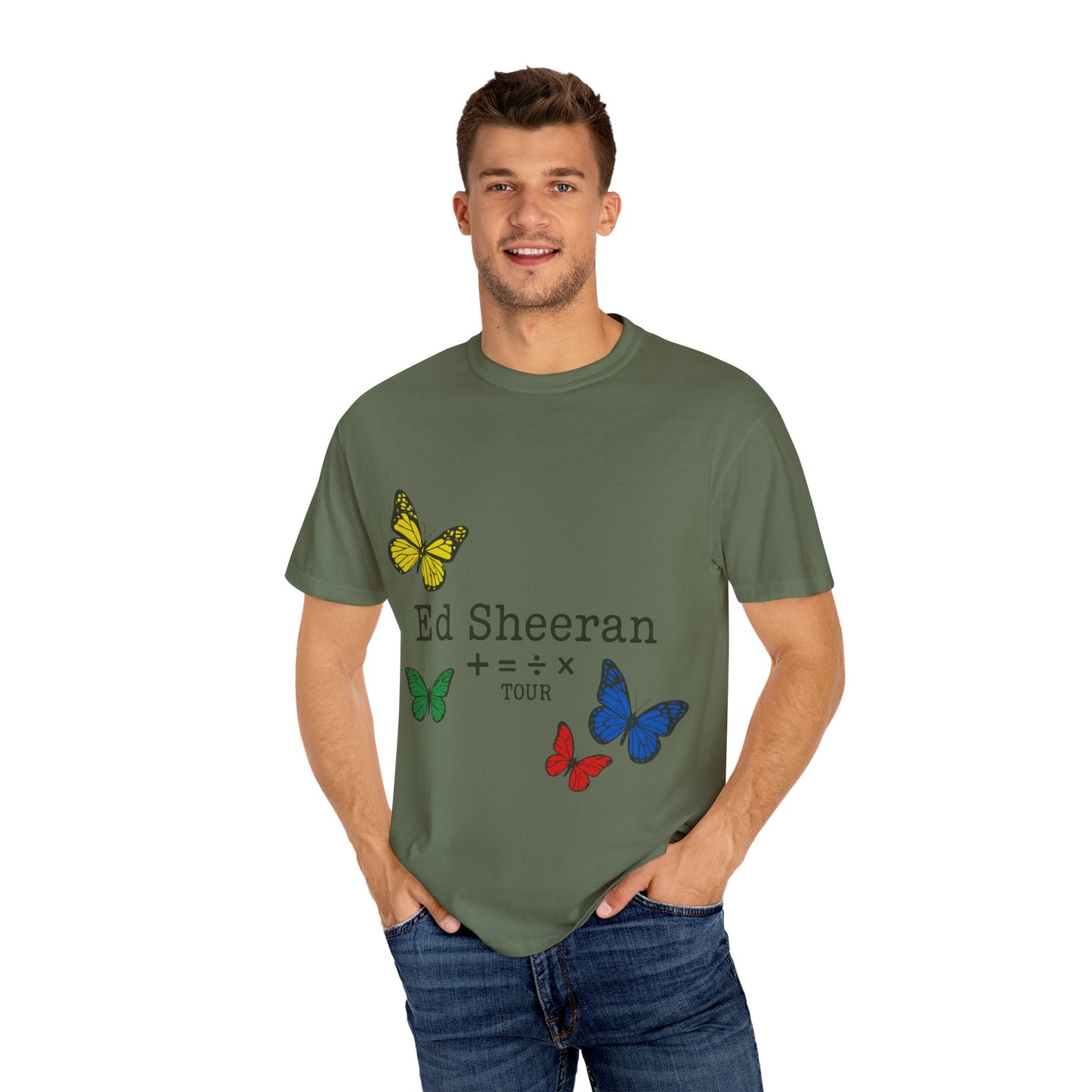 Ed Sheeran Butterfly Dyed T-Shirt | Vintage Fit