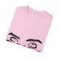 Billie Eilish Inspired Dyed T-shirt – Eyes & Shadows Gothic Edition Printify