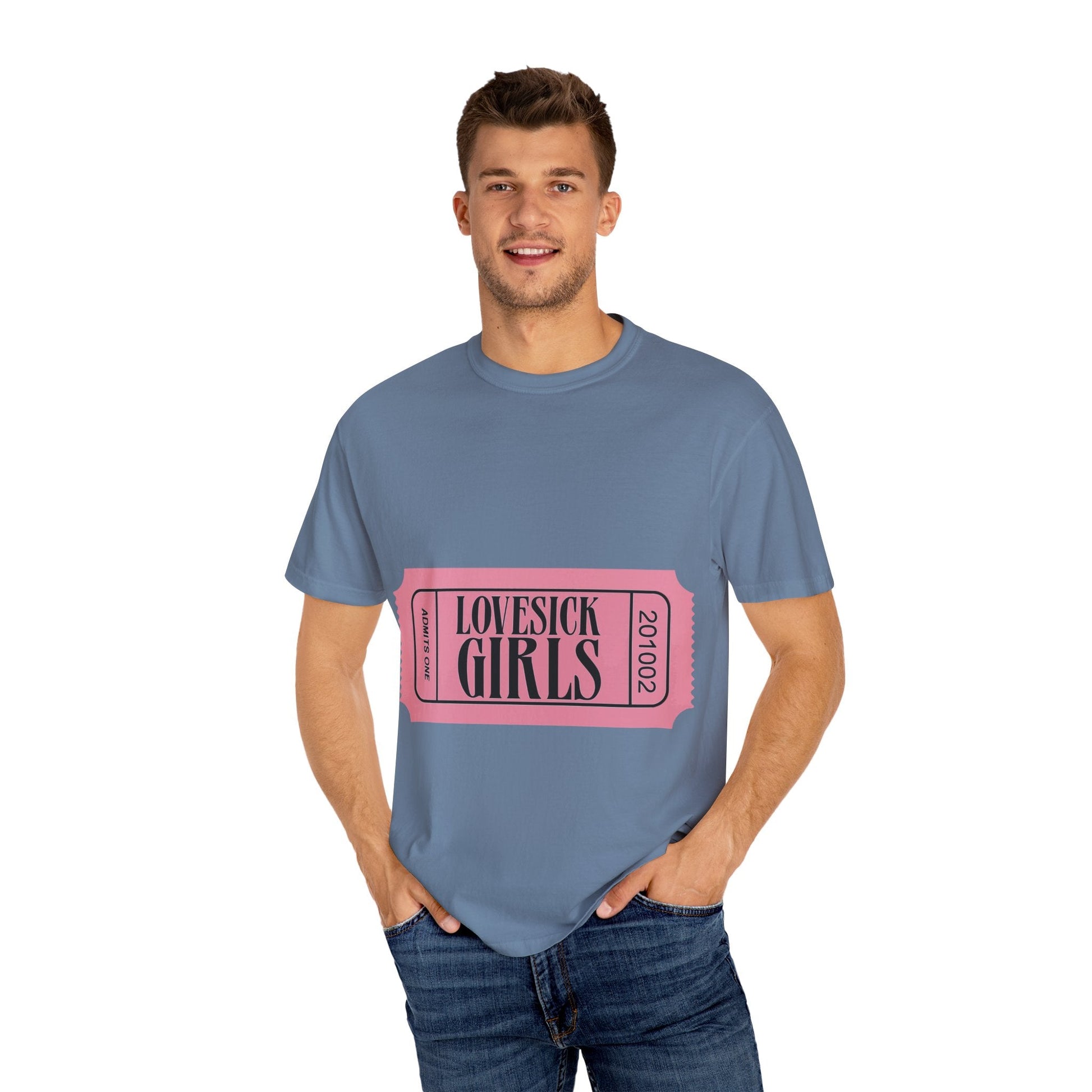 Lovesick Girls Ticket – Dyed T-shirt Printify